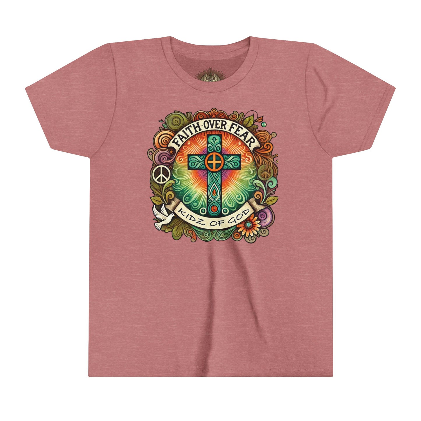 Faith Over Fear Youth Short Sleeve Tee - Kidz of God T-Shirt