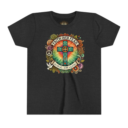 Faith Over Fear Youth Short Sleeve Tee - Kidz of God T-Shirt