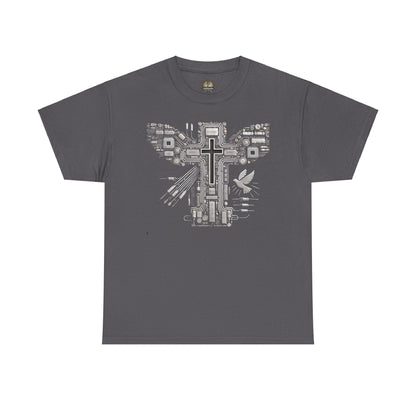 Unisex Heavy Cotton Tee - Circuit Cross