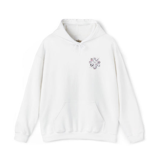Cozy Floral Graphic Embroidered  Hoodie | Perfect for Comfy Casual Days