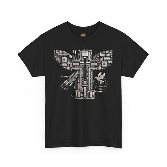 Unisex Heavy Cotton Tee - Circuit Cross