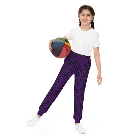 Trendy Youth Joggers in Purple - Stylish & Comfortable Activewear for Kids