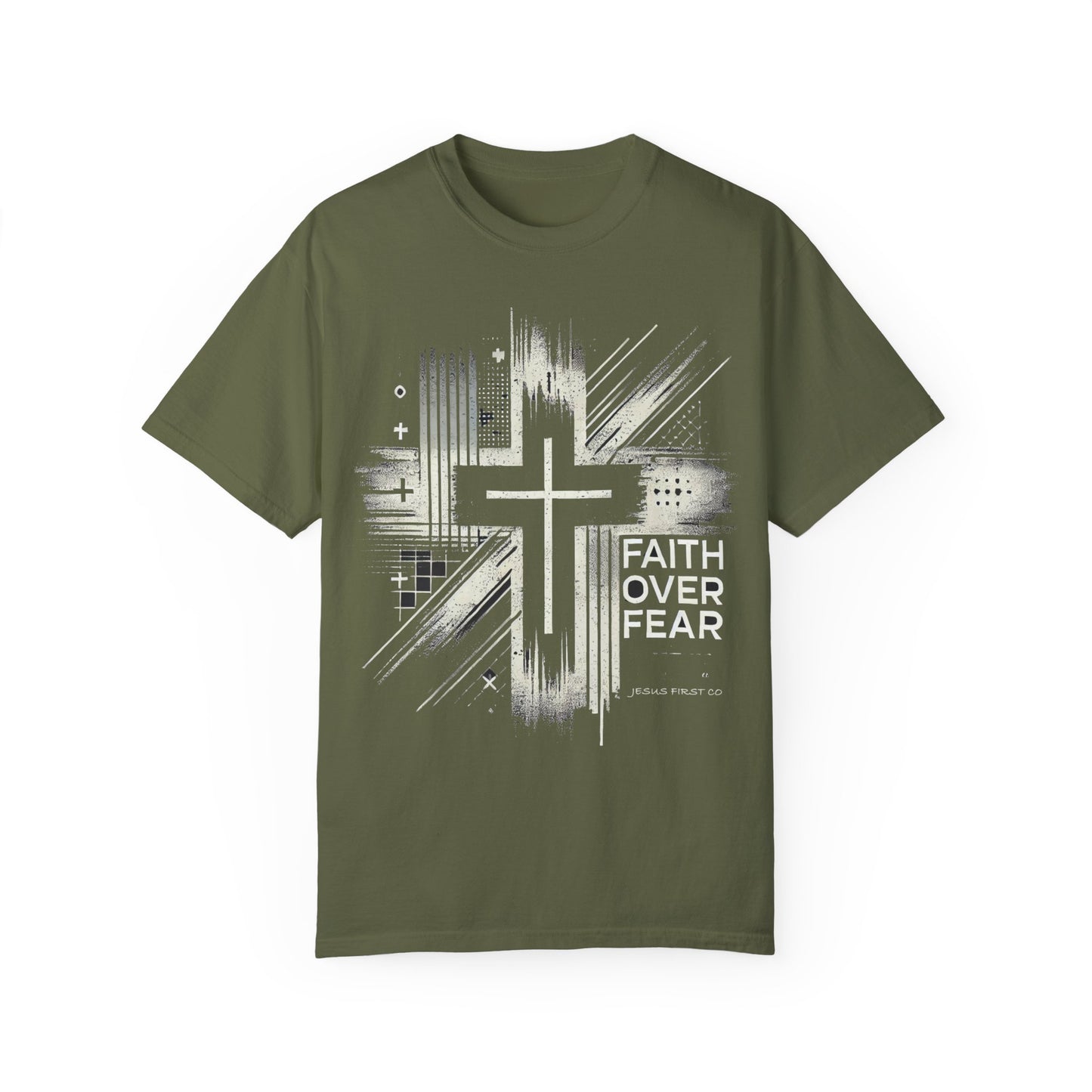 Faith Over Fear Unisex Garment-Dyed T-Shirt