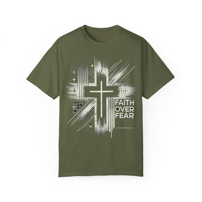 Faith Over Fear Unisex Garment-Dyed T-Shirt