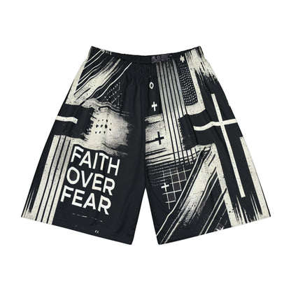 Men’s Faith Over Fear Sports Shorts | 100% American Made