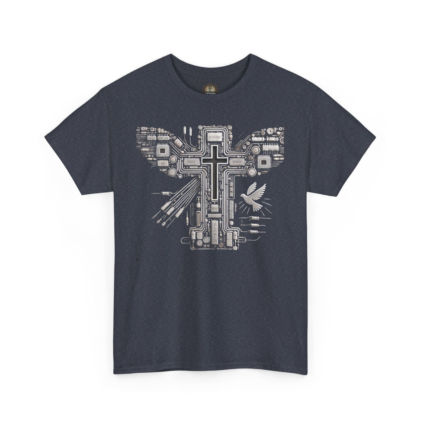 Unisex Heavy Cotton Tee - Circuit Cross