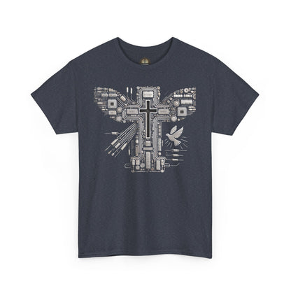 Unisex Heavy Cotton Tee - Circuit Cross