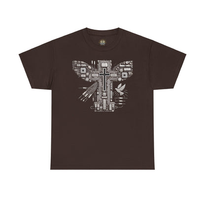 Unisex Heavy Cotton Tee - Circuit Cross