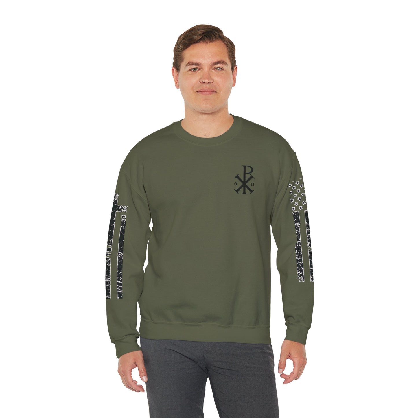 Faith & Freedom  Heavy Blend Crewneck Sweatshirt