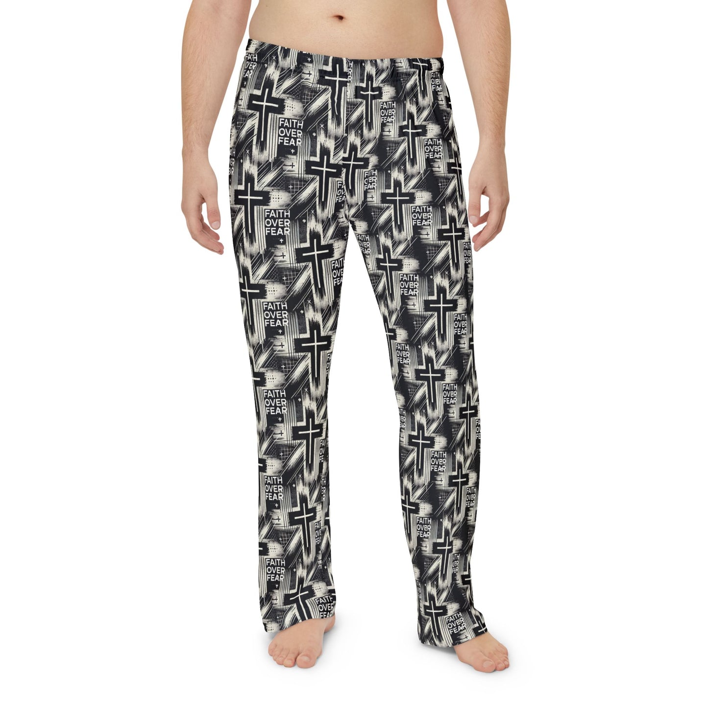 Faith Over Fear Men's Pajama Pants - 100% American Made