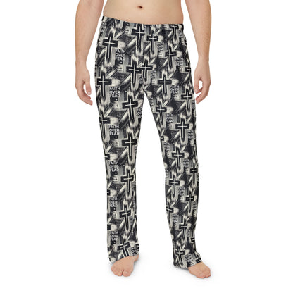 Faith Over Fear Men's Pajama Pants - 100% American Made