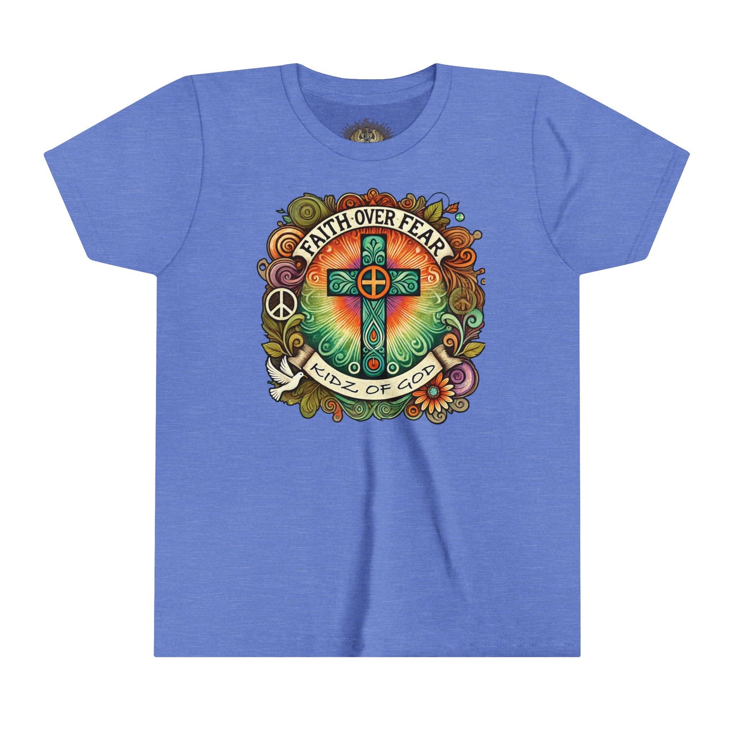 Faith Over Fear Youth Short Sleeve Tee - Kidz of God T-Shirt