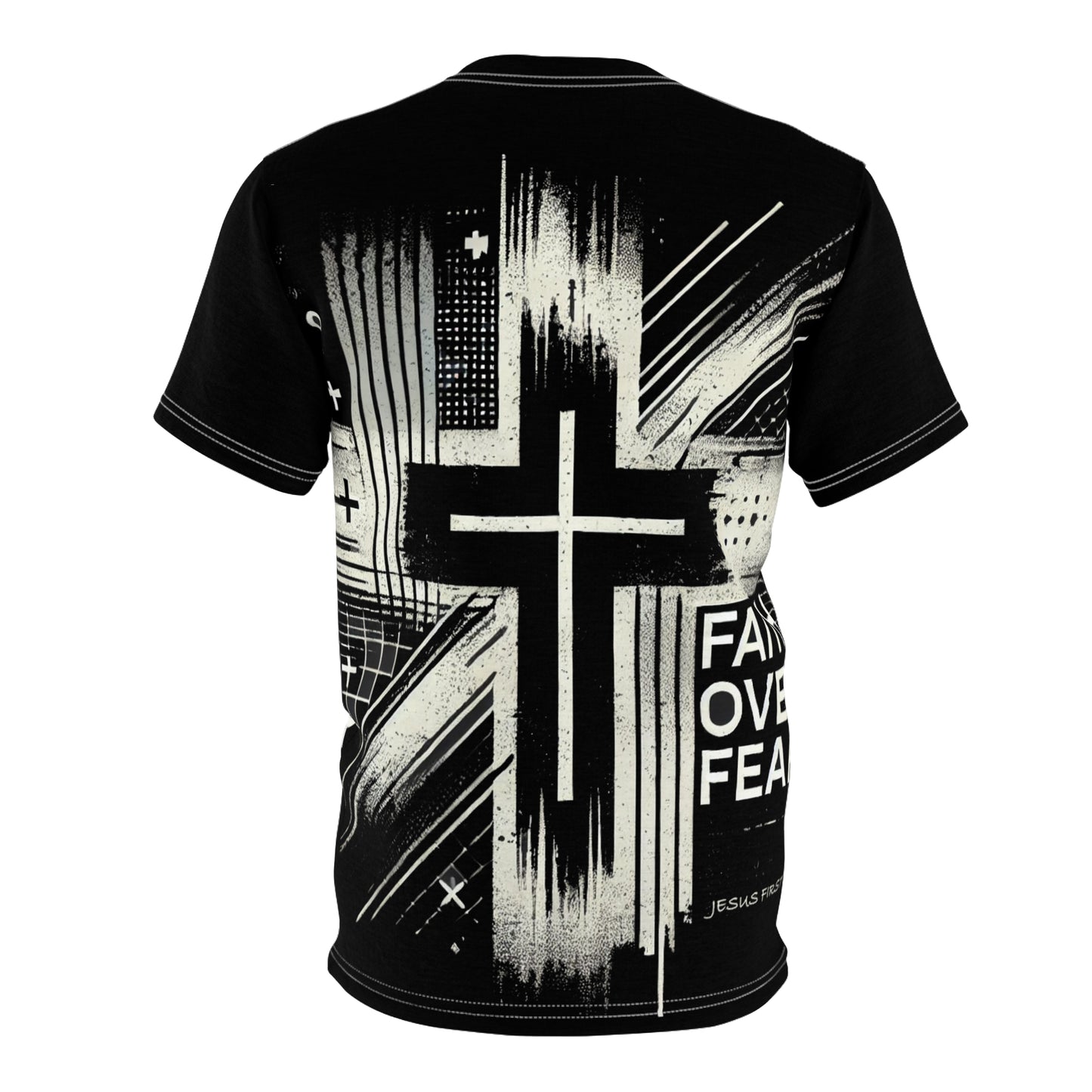 Faith Over Fear Unisex Cut & Sew Tee - Inspirational Christian T-Shirt