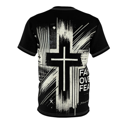 Faith Over Fear Unisex Cut & Sew Tee - Inspirational Christian T-Shirt