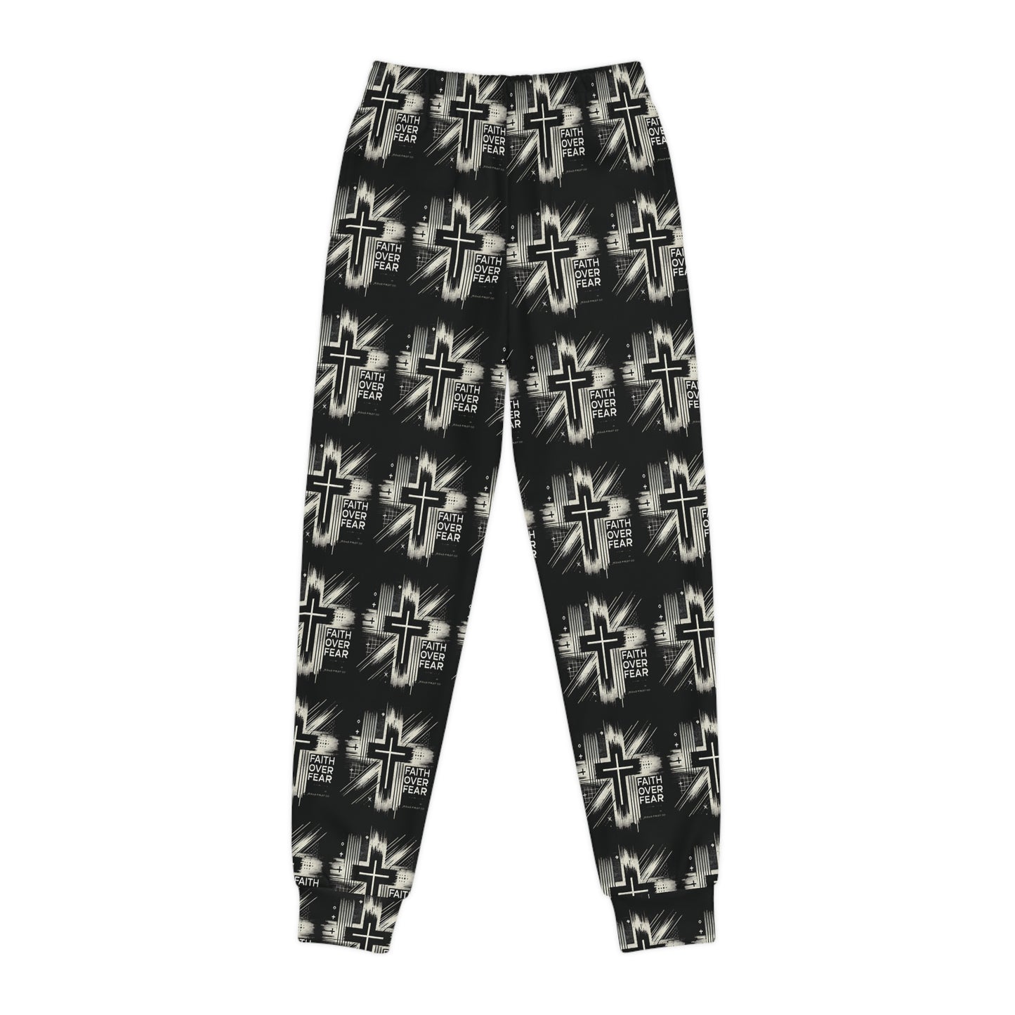 Faith Over Fear Youth Joggers - Comfortable & Stylish Christian Activewear