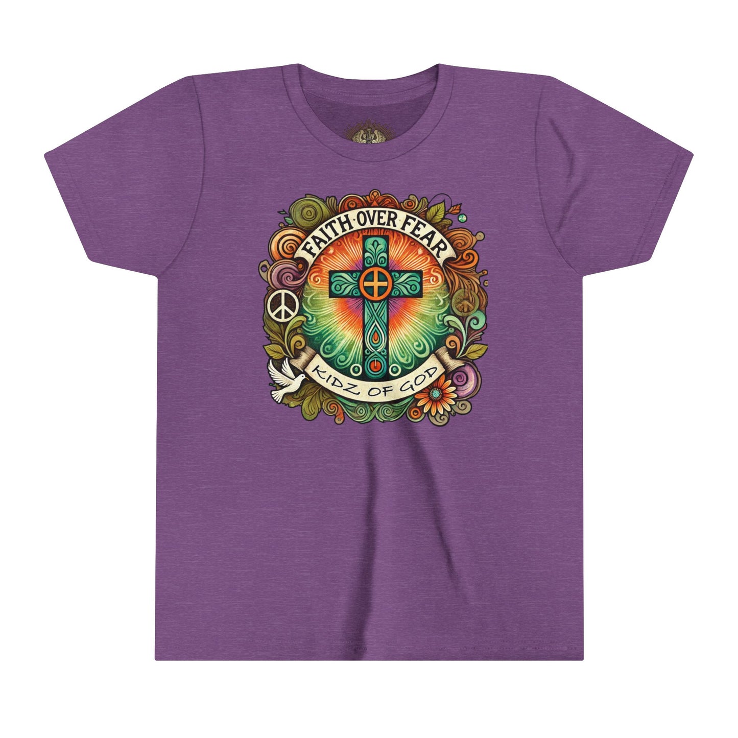 Faith Over Fear Youth Short Sleeve Tee - Kidz of God T-Shirt