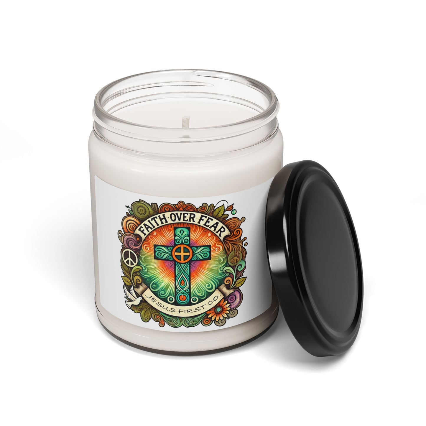 100% American Made Faith Over Fear Scented  Candle