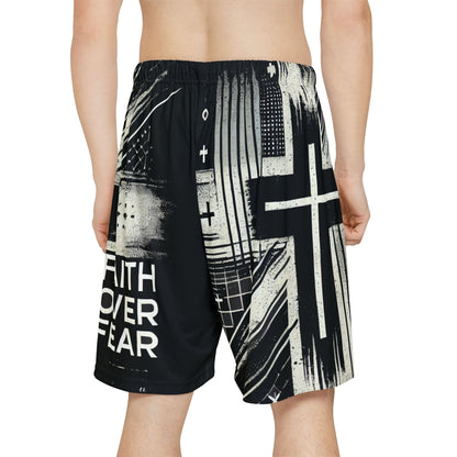 Men’s Faith Over Fear Sports Shorts | 100% American Made
