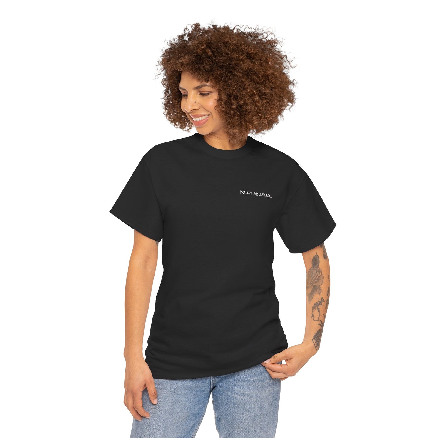 Unisex Heavy Cotton Tee - 'Do Not Be Afraid'