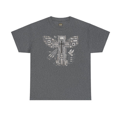 Unisex Heavy Cotton Tee - Circuit Cross
