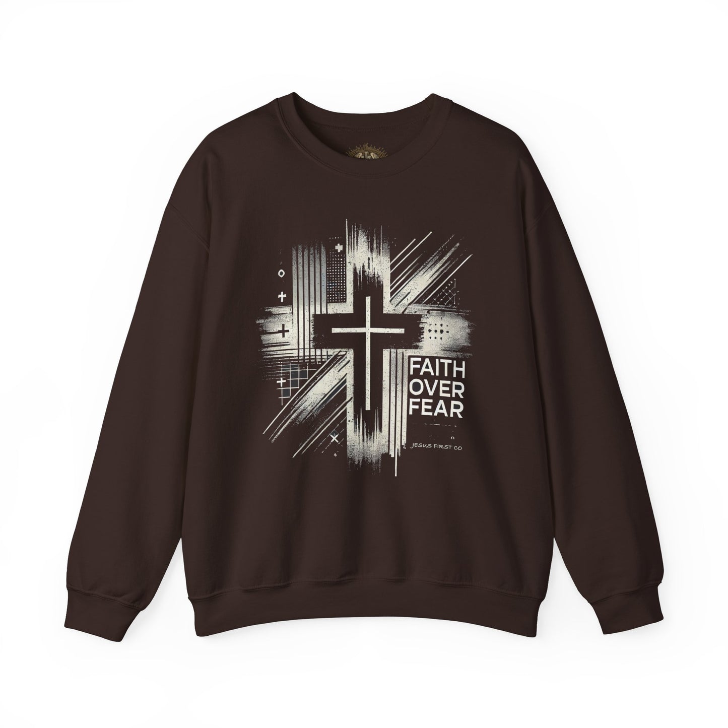 Jesus Graphic Crewneck Sweatshirt for Faith Enthusiasts
