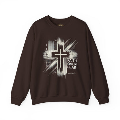 Jesus Graphic Crewneck Sweatshirt for Faith Enthusiasts