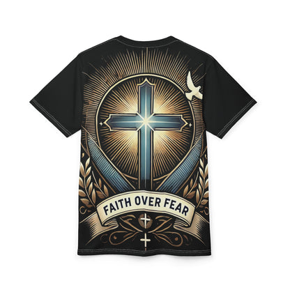 Cut & Sew Tee - Faith over fear Made in USA