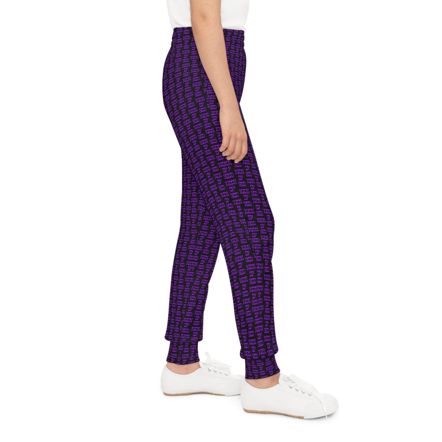 Trendy Youth Joggers in Purple - Stylish & Comfortable Activewear for Kids