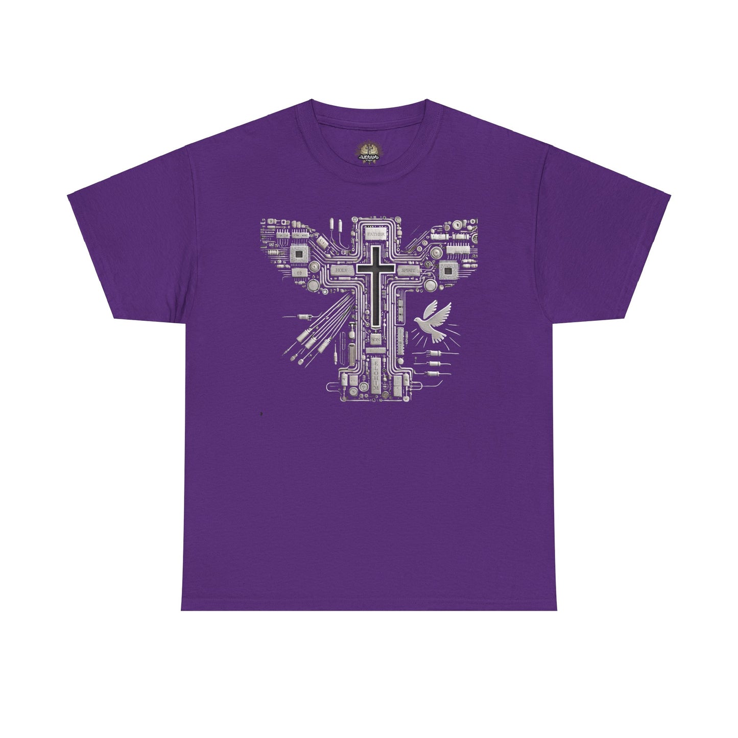 Unisex Heavy Cotton Tee - Circuit Cross