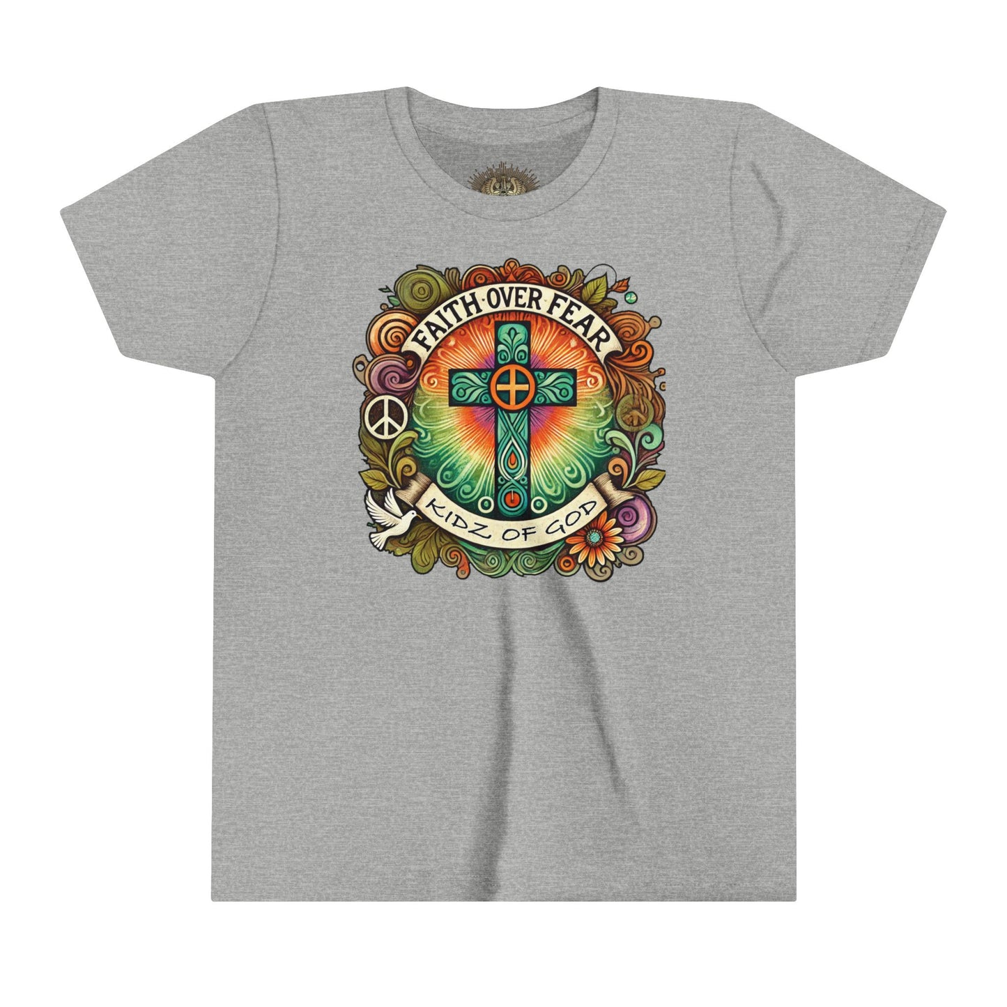 Faith Over Fear Youth Short Sleeve Tee - Kidz of God T-Shirt