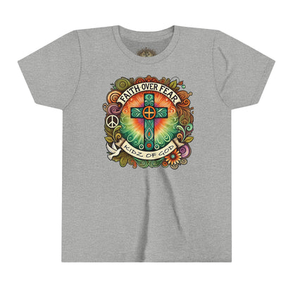 Faith Over Fear Youth Short Sleeve Tee - Kidz of God T-Shirt