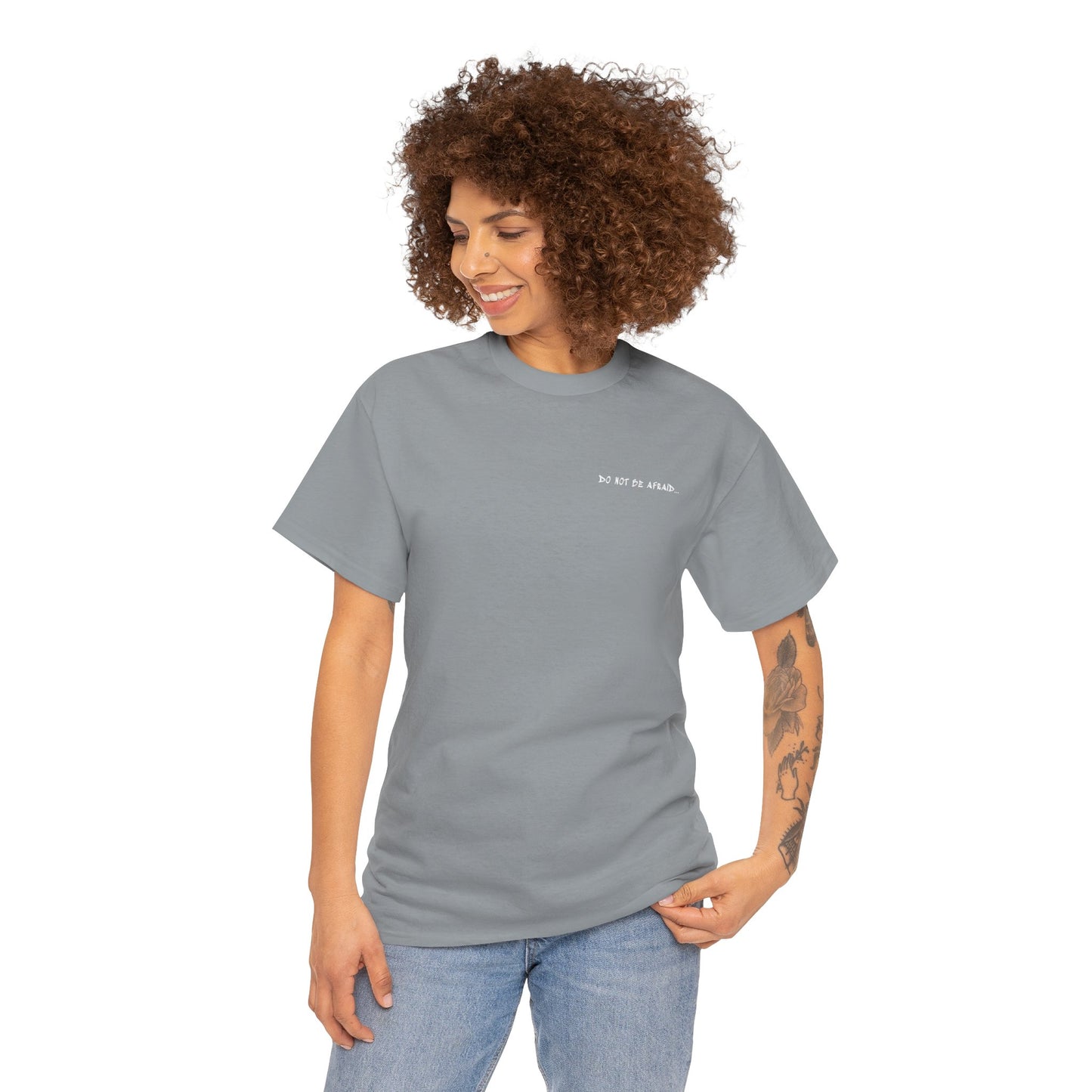 Unisex Heavy Cotton Tee - 'Do Not Be Afraid'