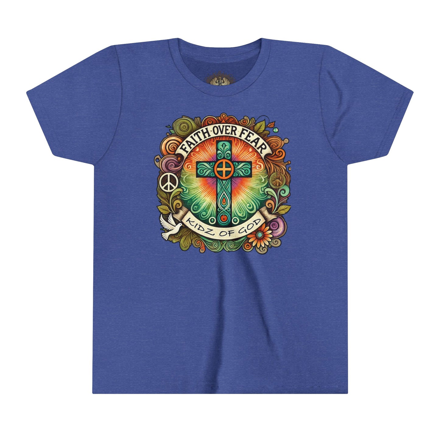 Faith Over Fear Youth Short Sleeve Tee - Kidz of God T-Shirt