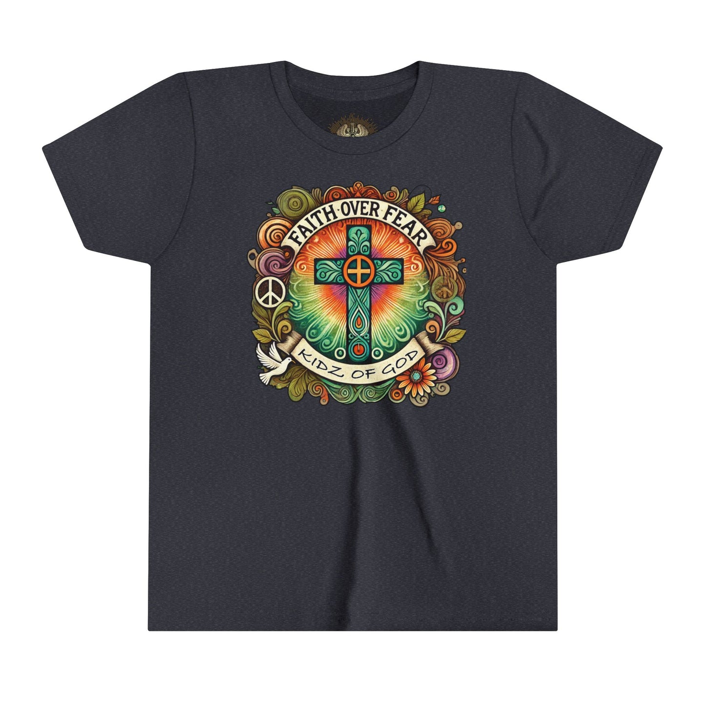 Faith Over Fear Youth Short Sleeve Tee - Kidz of God T-Shirt