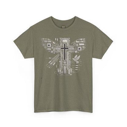 Unisex Heavy Cotton Tee - Circuit Cross