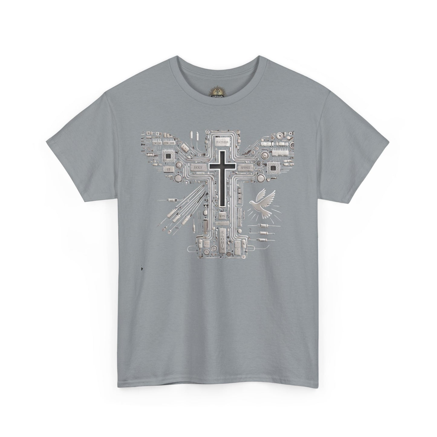 Unisex Heavy Cotton Tee - Circuit Cross