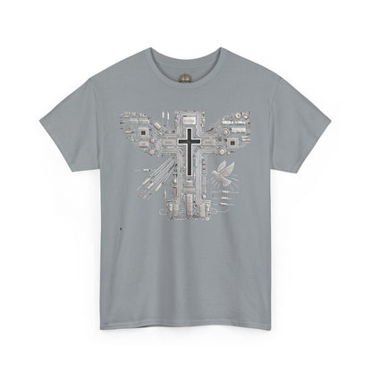 Unisex Heavy Cotton Tee - Circuit Cross