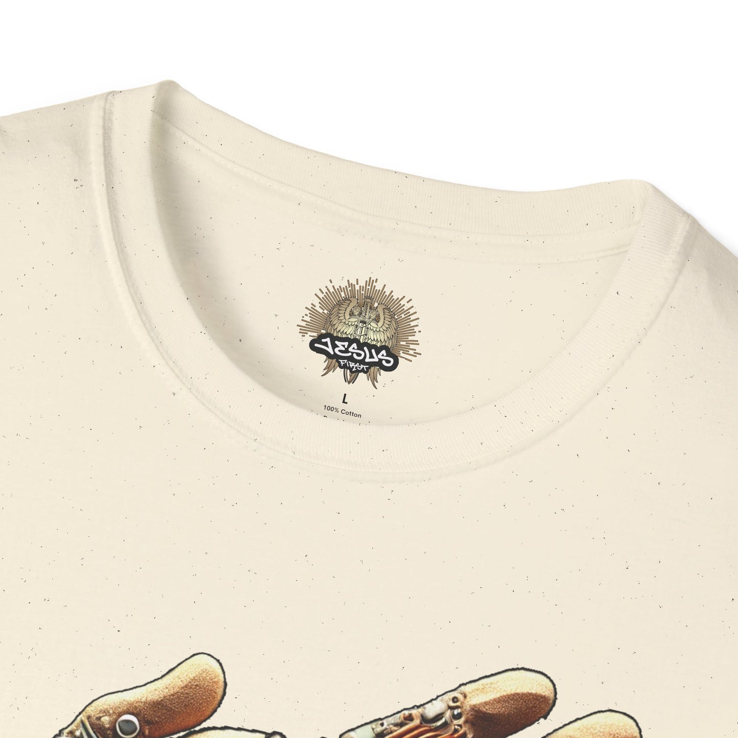 Vintage Robotic Hand Dollar Sign Unisex Softstyle T-Shirt