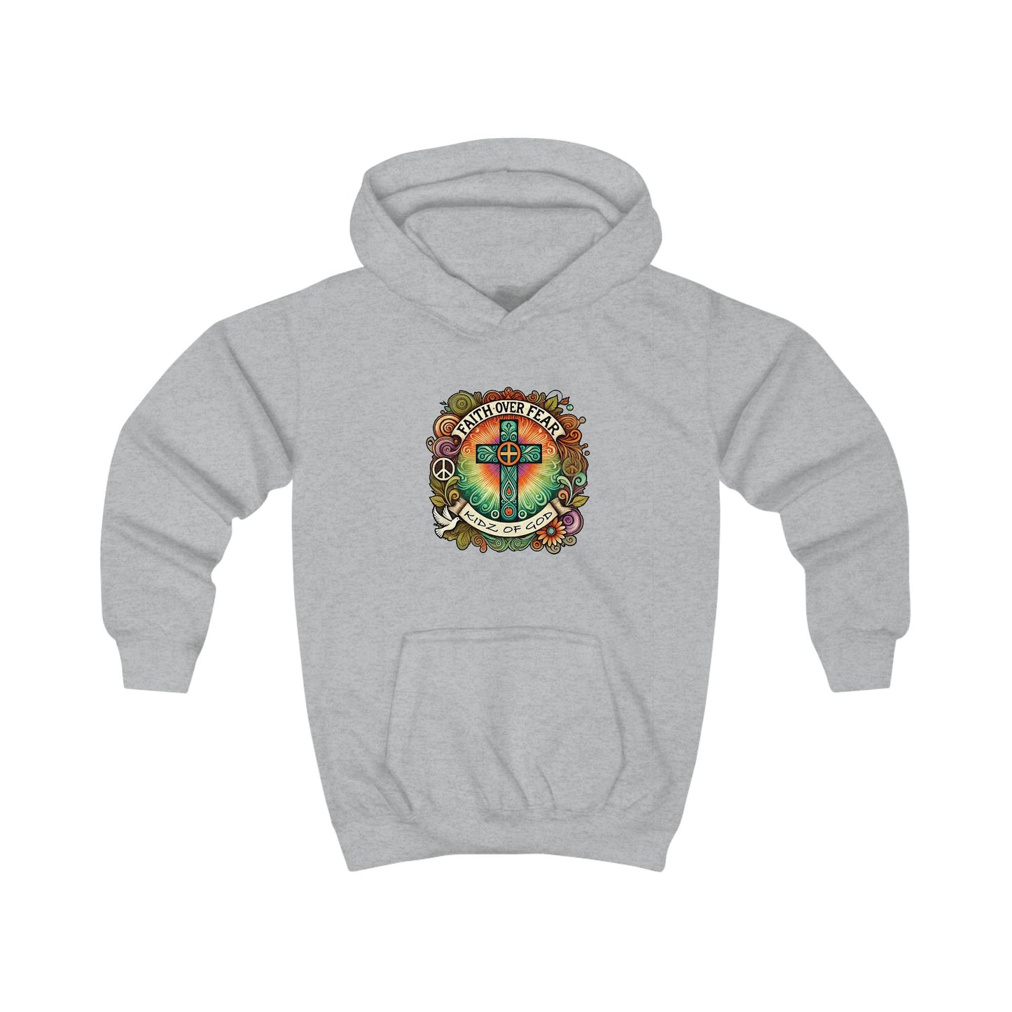Kids Hoodie - Youth Faith Based Company Mission - KIDZOFGOD com