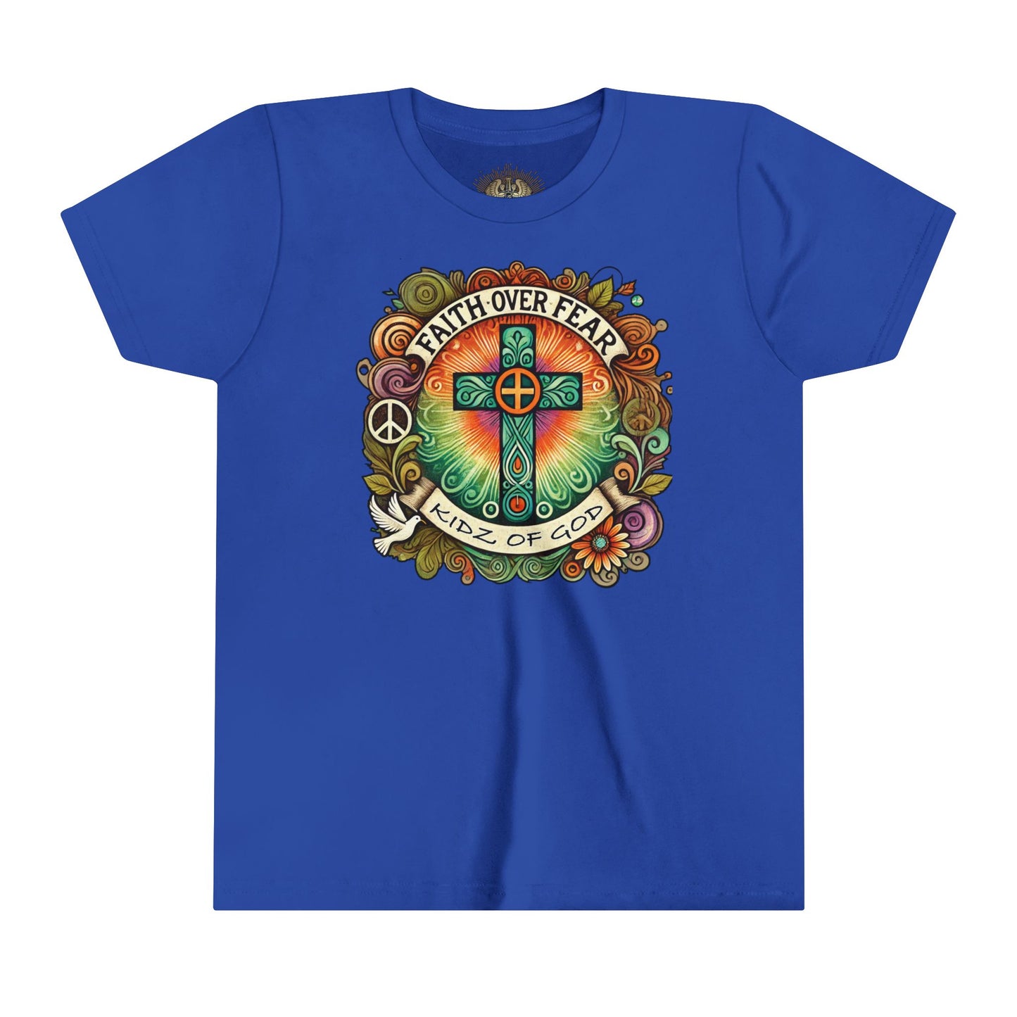 Faith Over Fear Youth Short Sleeve Tee - Kidz of God T-Shirt