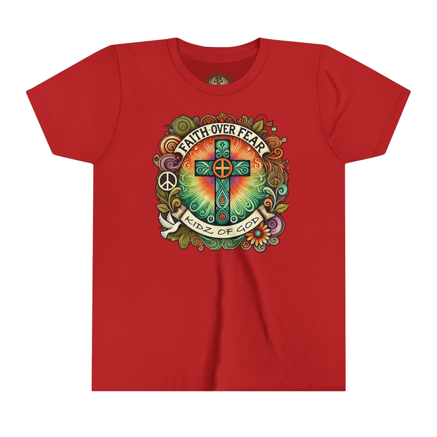Faith Over Fear Youth Short Sleeve Tee - Kidz of God T-Shirt