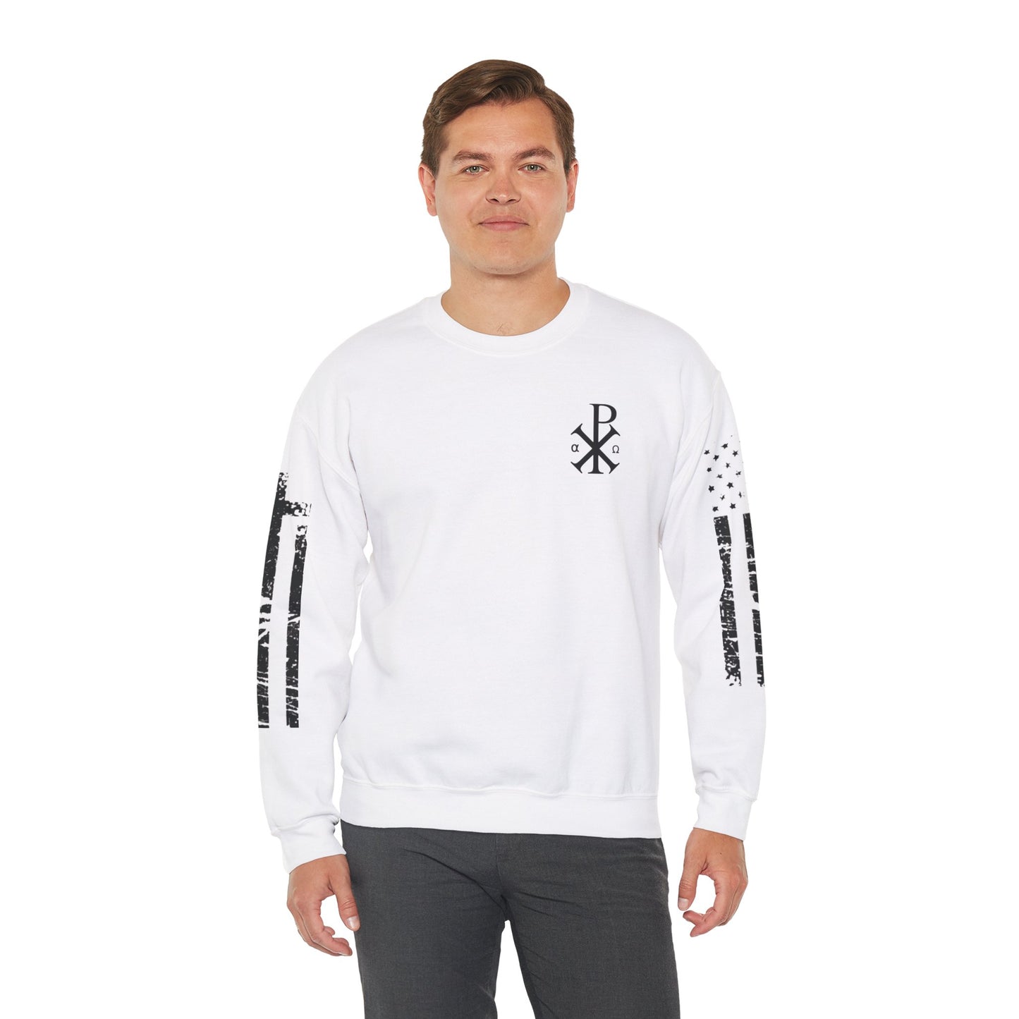 Faith & Freedom  Heavy Blend Crewneck Sweatshirt