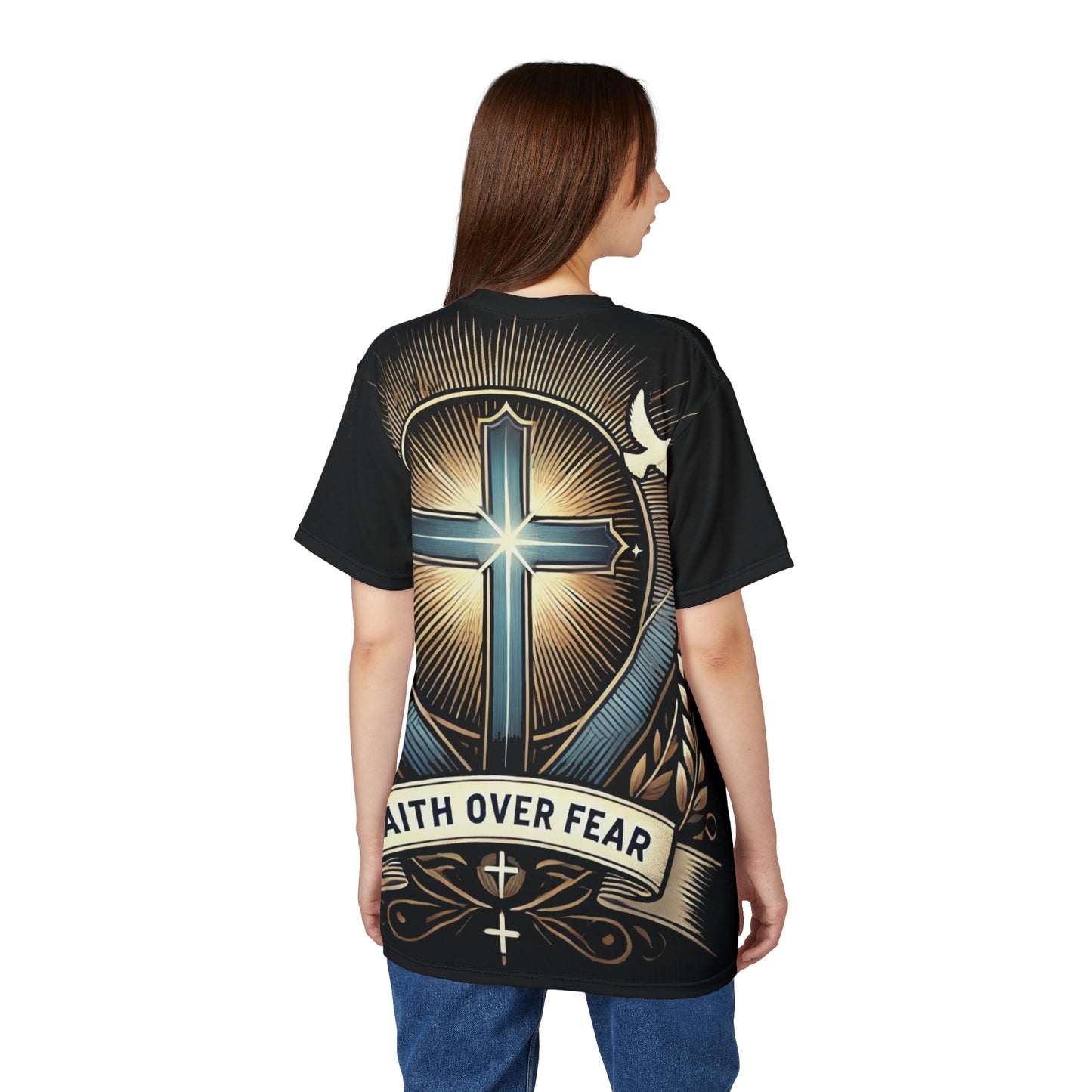Cut & Sew Tee - Faith over fear Made in USA
