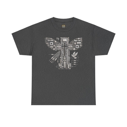 Unisex Heavy Cotton Tee - Circuit Cross