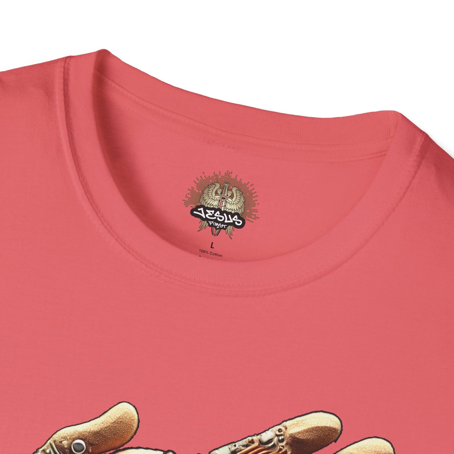 Vintage Robotic Hand Dollar Sign Unisex Softstyle T-Shirt