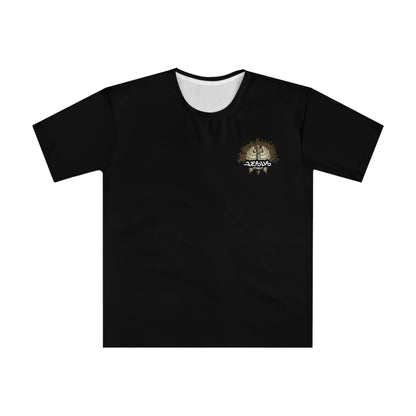 Men's Loose Graphic T-Shirt - 'No Weapon Formed' Western Design