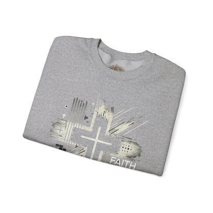 Jesus Graphic Crewneck Sweatshirt for Faith Enthusiasts