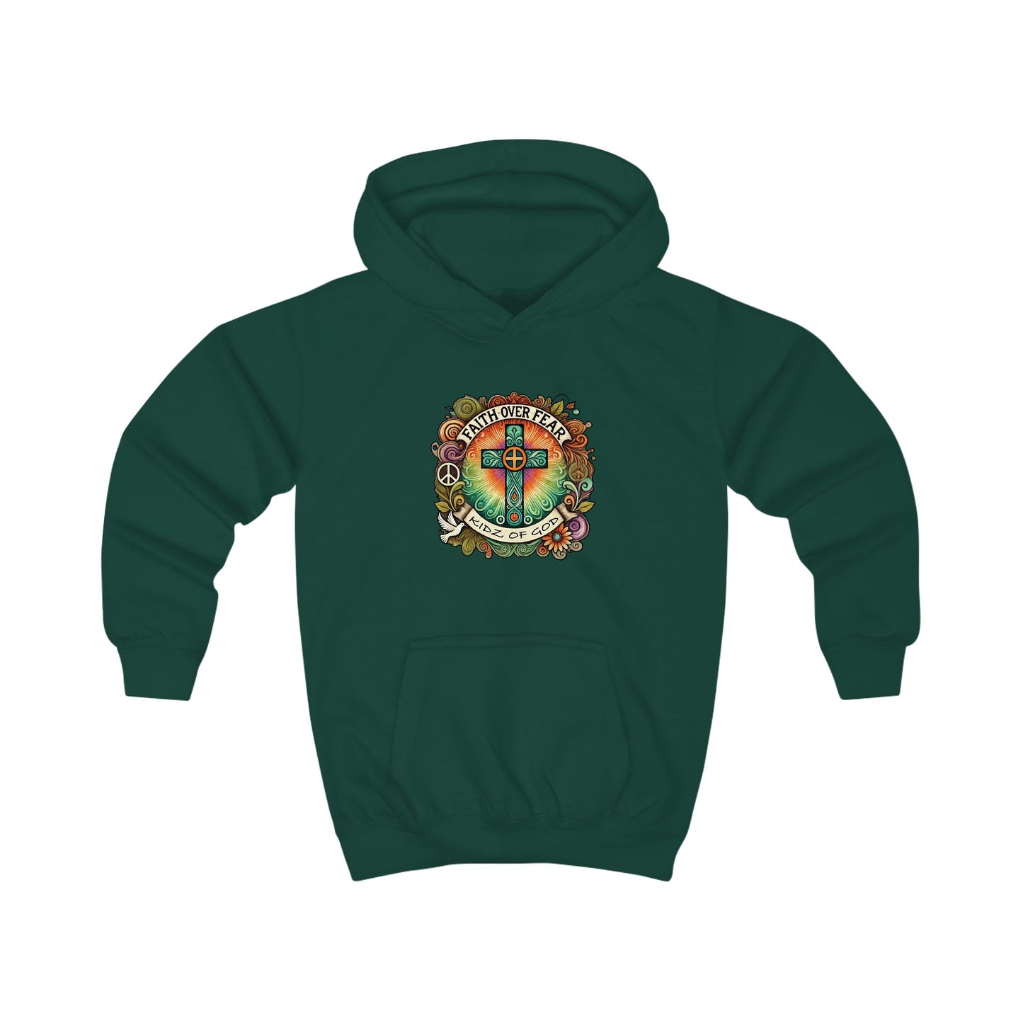 Kids Hoodie - Youth Faith Based Company Mission - KIDZOFGOD com