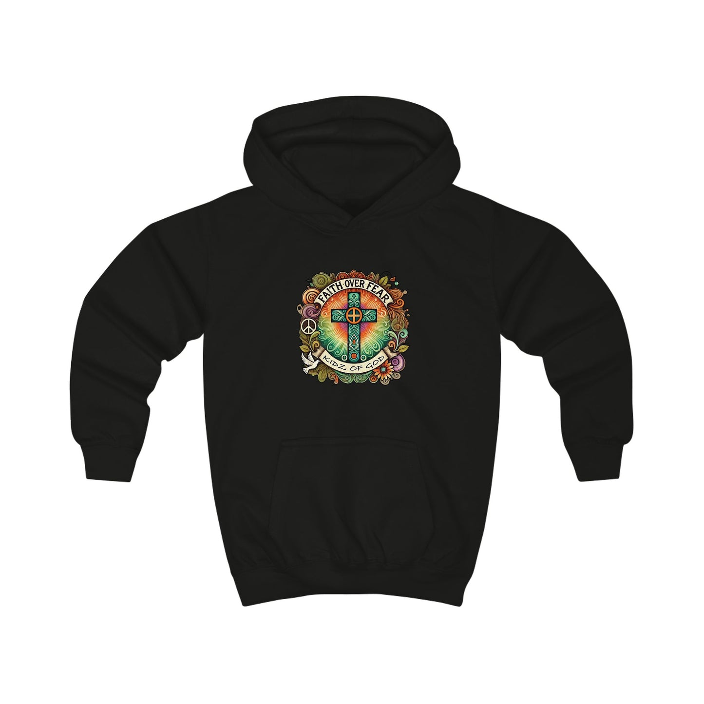 Kids Hoodie - Youth Faith Based Company Mission - KIDZOFGOD com