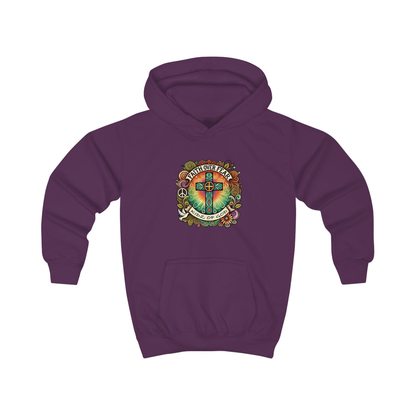 Kids Hoodie - Youth Faith Based Company Mission - KIDZOFGOD com